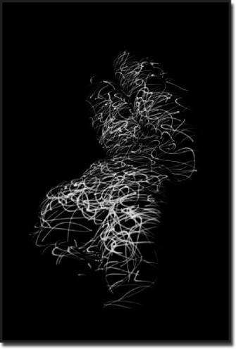 lightpainting on female body (2004-015-31), Clement-Olivier Meylan