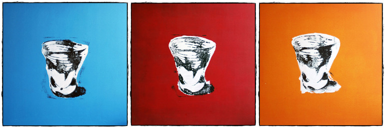 Crushed cup. (triptych), Eduardo Dulce