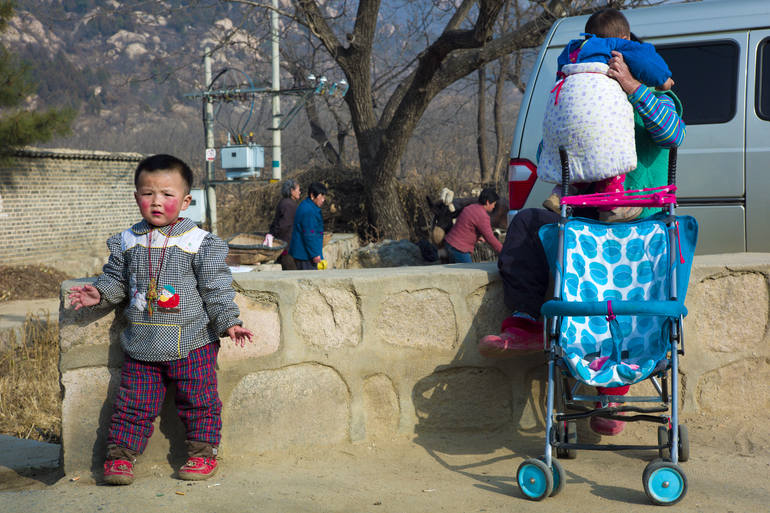Mother and Child, Beijing, China, Not Workrelated
