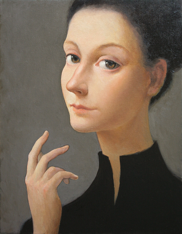 Portrait of a beautiful young woman 26. SOLD, Ilir Pojani
