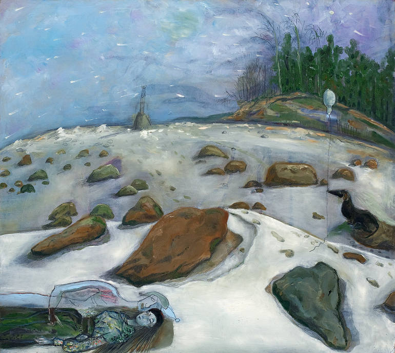Thaw on seaside, Evija Freidenfelde Sedleniece