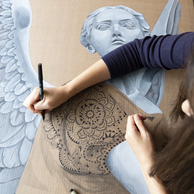 noriko fukui Noriko Fukui: Unique Mixed-media Portraits - EmptyEasel.com