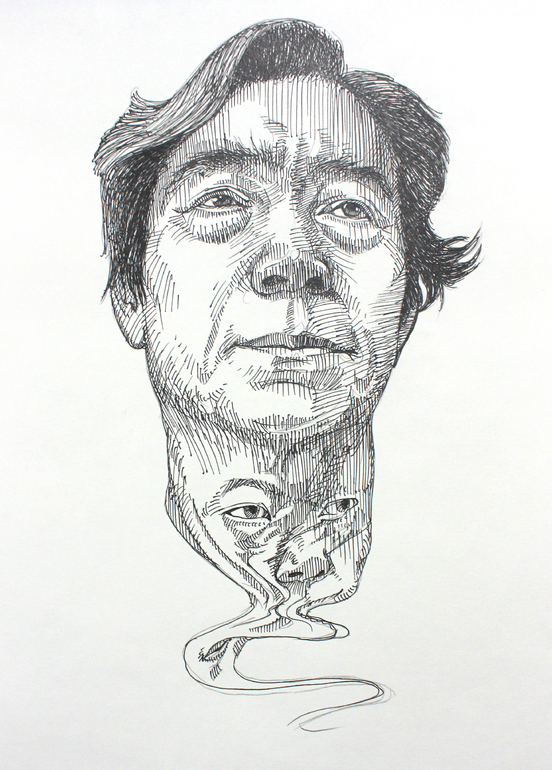 saatchi art artist: seungyea park; ink 2013 drawing "monster"